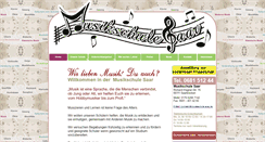 Desktop Screenshot of musikschule-saar.de