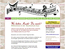 Tablet Screenshot of musikschule-saar.de